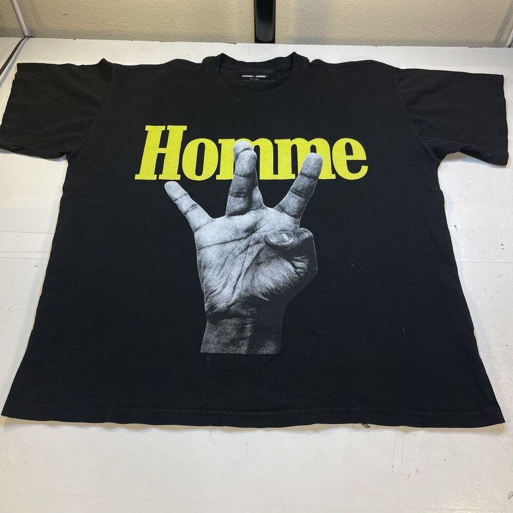 HOMME + FEMME West Coast Hand Sign TEE T SHIRT Sz Mens XL Urban Streetwear